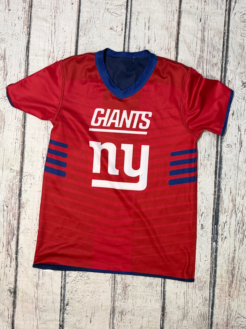 New York Giants NFL NYG Flag Football Boys Kids XL Reversible Jersey